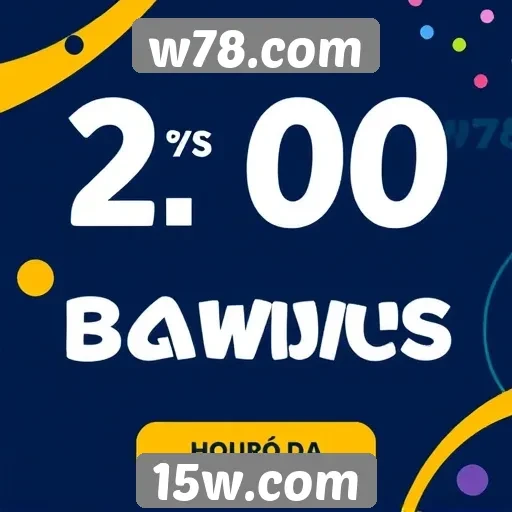 Promoções e bônus disponíveis no site w78.com